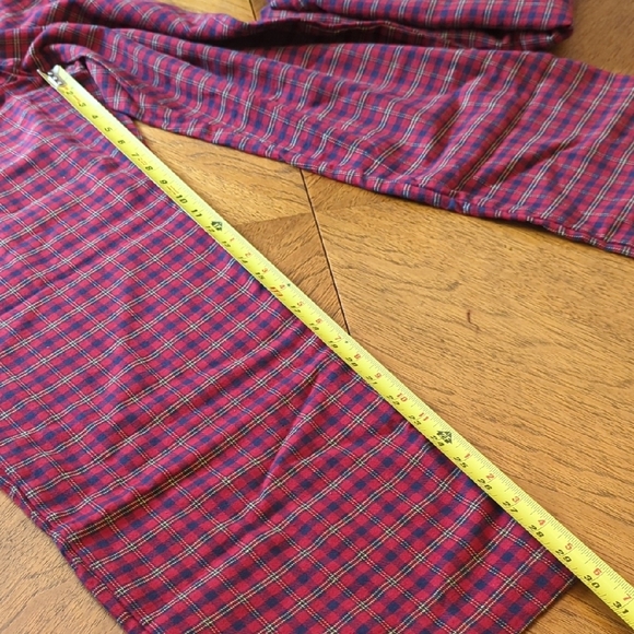 J. Crew Women's Plaid Pajama Set - Red and Blue Tartan 100% Cotton - Picture 9 of 9